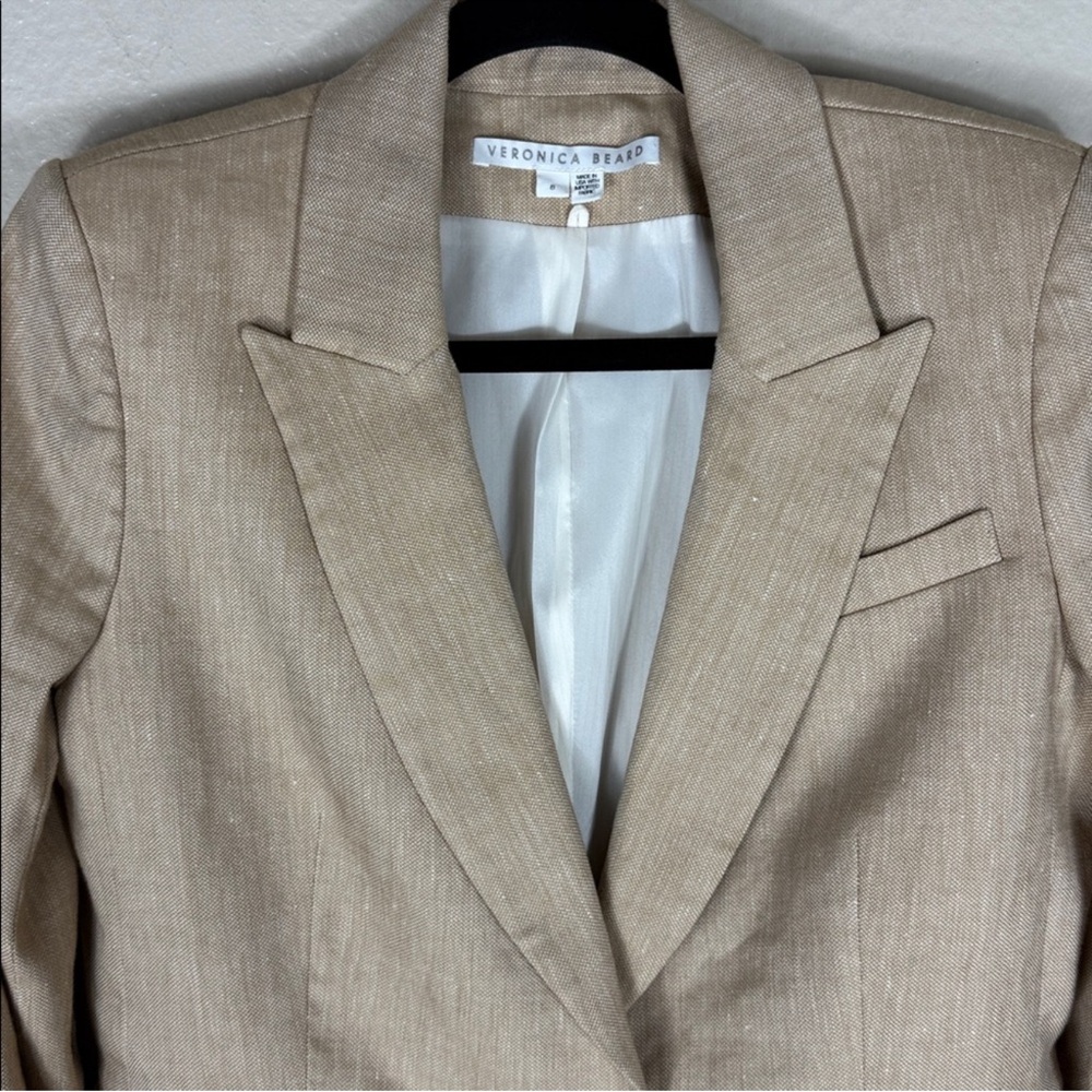 Veronica Beard Hosanna Dickey Linen Jacket - Picture 7 of 10